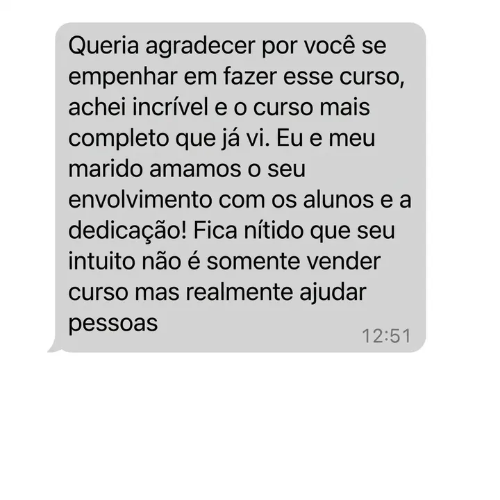 Curso mais completo que já vi.